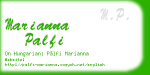 marianna palfi business card